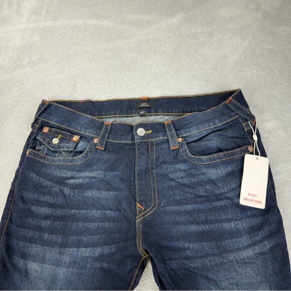 True Religion NWT Ricky Flap 34 105446 Ricky Relaxed Straight Men's Sz 40x34 - Picture 8 of 10